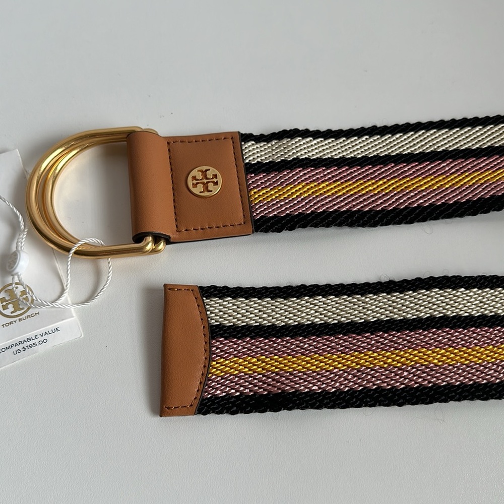 Tory Burch Web Belt Size S NWT - Picture 3 of 5